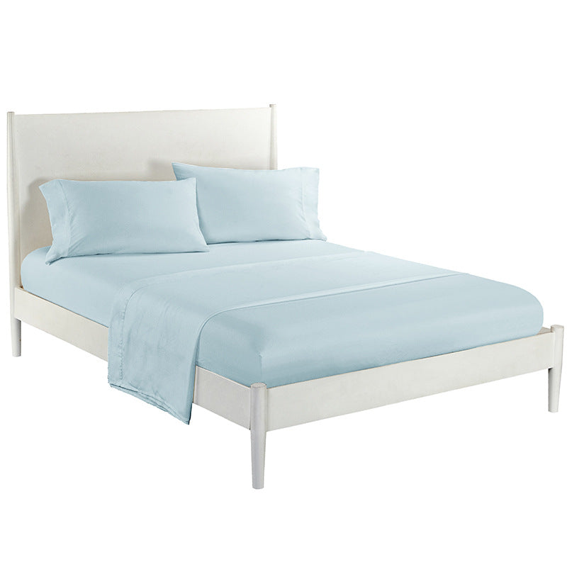 Solid Color Brushed Cotton 4-Piece Set Skin-Friendly  Comfortable  Modern and Minimalist - Calm Cloud Bedding